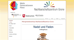 Desktop Screenshot of nachbarschaftszentrum-grone.de